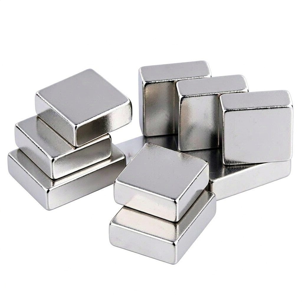 Nickel-plated neodymium block magnets and cube magnets