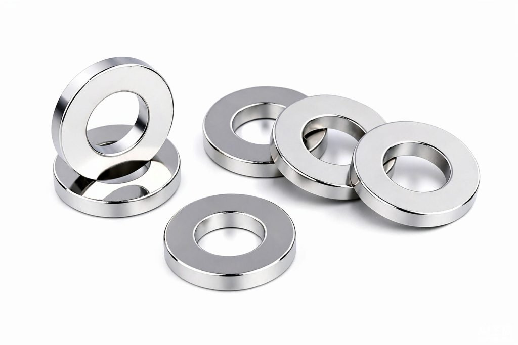 Ring magnets with a center hole