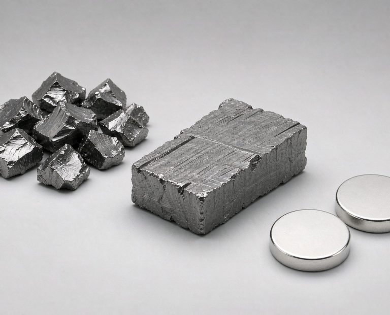 How neodymium magnets are made: raw alloy, sintered block and finished magnets